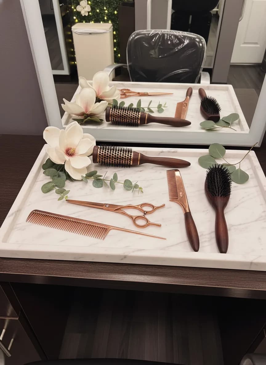 Multiple family members getting haircuts during one visit at Magnolia Mane in Goodyear, AZ